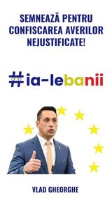 Europarlamentarul Vlad Gheorghe: Cerem confiscarea averilor nejustificate! IA-LE BANII - o iniţiativă cetăţenească europeană made in România