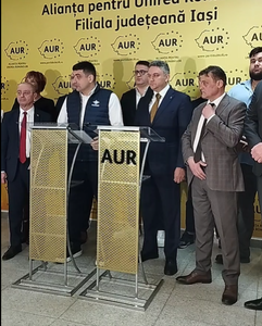 George Simion, liderul AUR, anunţă că medicul Tudor Ciuhodaru este candidatul Alianţei pentru Unirea României în municipiul Iaşi / Apel către Marius Bodea, de la USR, să-şi retragă candidatura, pentru a face alianţă cu AUR