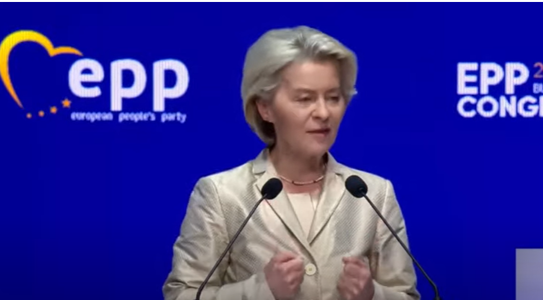 Ursula von der Leyen, la Congresul PPE: Alegerile de anul acesta la nivel european vor fi mai importante ca oricând / În lume sunt pericole mai mari ca niciodată, agresiunea rusă a încercat să şteargă Ucraina de pe faţa pământului