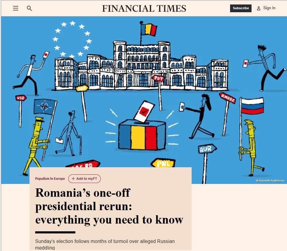 Financial Times: Votul de duminică va marca începutul unuia dintre cele mai controversate şi imprevizibile evenimente politice din istoria postcomunistă a României