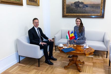 Ministrul de Externe Oana Ţoiu, întrevedere cu ministrul afacerilor externe şi comerţului exterior al Ungariei, Péter Szijjártó / Cei doi oficiali au discutat despre intensificarea schimburilor comerciale bilaterale