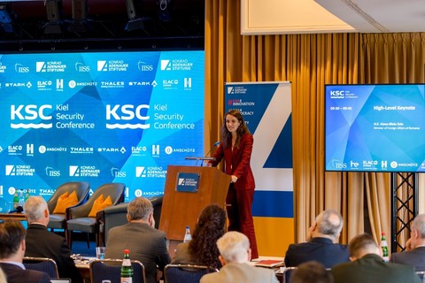 Oana Ţoiu, la Conferinţa de securitate de la Kiel: Investiţiile comune pentru securitatea la Marea Neagră şi dezvoltarea infrastructurii maritime au o miză strategică pentru UE