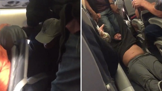 United Airlines a provocat indignare pe reţelele de socializare după evacuarea unui pasager dintr-un avion