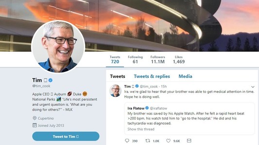 Tim Cook şi-a schimbat numele pe Twitter în Tim Apple