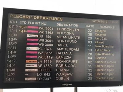 O aeronavă Wizz Air a plecat cu 9 ore întârziere de pe Aeroportul Otopeni la Londra. Reprezentanţii companiei spun că a fost necesară o verificare tehnică neprevăzută

