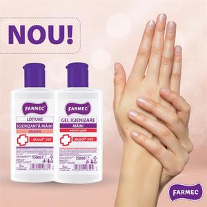 Ministerul Economiei: Compania Farmec din Cluj Napoca a început vineri producţia a două noi produse igienizante pentru mâini