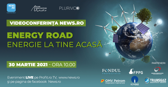 Videoconferinţa News.ro – Energy Road, ediţia a IV-a, aduce marţi, de la ora 10.00, "Energie la tine acasă"