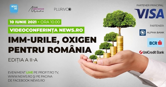 Ministrul Antreprenoriatului Claudiu Năsui şi preşedintele Consiliului Naţional al IMM Florin Jianu participă la videoconferinţa News.ro "IMM-urile, oxigen pentru România"- ediţia a II-a

