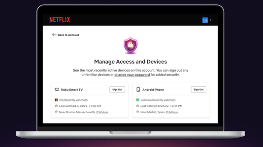 Netflix adaugă o funcţie de gestionare a dispozitivelor