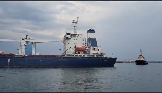 O ultimă navă a părăsit duminică portul Odesa, înainte de expirarea termenului pentru prelungirea acordului cu Rusia privind exporturile de cereale