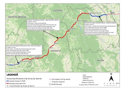 ONG: Risc major de ratare a finanţării unei secţiuni din Autostrada A8 / Asistăm cu stupefacţie la o nouă amânare inexplicabilă a termenului de atribuire a licitaţiei pe secţiunea 1 Târgu Mureş-Miercurea Nirajului