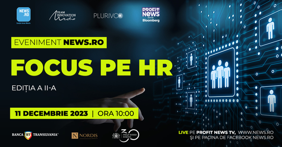 Deficitul forţei de muncă şi trendurile în HR sunt temele principale ale evenimentului televizat News.ro „Focus pe HR” – ediţia a II-a