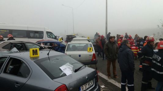 Dosarul accidentului de pe A2 a fost preluat de procurorii de la Parchetul de pe lângă Tribunalul Călăraşi