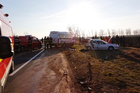 Buzău: Numărul persoanelor rănite în accidentul produs pe DN 2 a ajuns la patru