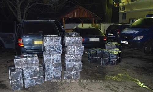 Maramureş: Peste 22.000 de pachete de ţigări de contrabandă, în valoare de aproximativ 200.000 de lei, confiscate de poliţiştii de frontieră - FOTO