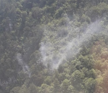 Caraş-Severin: Un nou incendiu a izbucnit în Parcul Naţional Domogled
