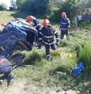 Trei persoane au murit într-un accident rutIer produs pe DN 61, în judeţul Giurgiu. FOTO