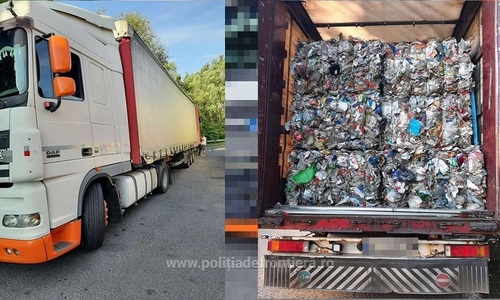 Peste 25  tone de deşeuri din PET-uri uzate şi textile, depistate la punctele de frontieră Borş şi Nădlac II - FOTO
