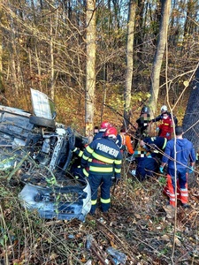 Cinci răniţi, în urma unui accident produs pe autostrada A1, în Giurgiu - FOTO
