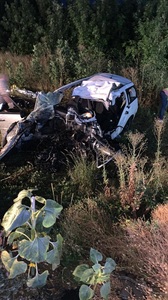 Accident grav în Teleorman - Doi adulţi şi trei copii au murit după ce autoturismul în care se aflau s-a ciocnit cu un autotren - FOTO