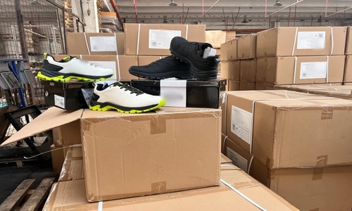 Pantofi sport susceptibili a fi contrafăcuţi, în valoare de 600.000 de lei, găsiţi în Portul Constanţa/ Bunurile veneau din China şi erau destinate unei firme din ţară