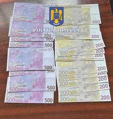 Olt: Un bărbat este cercetat după ce a pus în circulaţie bancnote de 200 de euro contrafăcute, în incinta unor săli de jocuri electronice 
