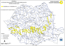 Cod galben de inundaţii în bazinele hidrografice Timiş, Bârzava, Caraş, Nera, Cerna, Jiu, Olt, Argeş, Ialomiţa şi Siret / Judeţele vizate