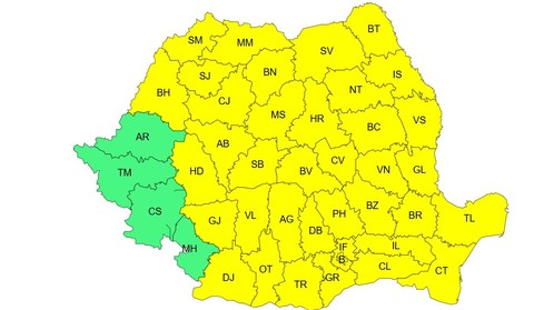 Un copac rupt de furtună a lovit o maşină, pe DN 13, în judeţul Braşov / Nu s-au înregistrat victime / Trafic afectat