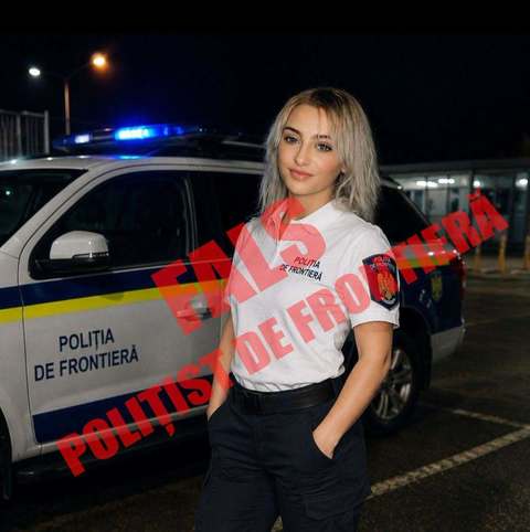 Poliţia de Frontieră avertizează asupra unor postări făcute de pe conturi cu numele Cristina Anghel: Persoana asociată nu are calitatea de poliţist de frontieră / Materiale generate prin intermediul inteligenţei artificiale