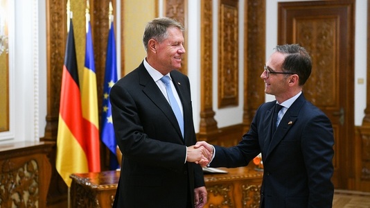 Preşedintele Iohannis l-a primit la Cotroceni pe ministrul german de Externe