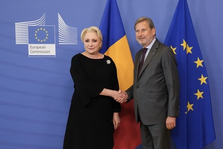 Premierul Viorica Dăncilă a avut o întrevedere, la Bruxelles, cu comisarul european Johannes Hahn