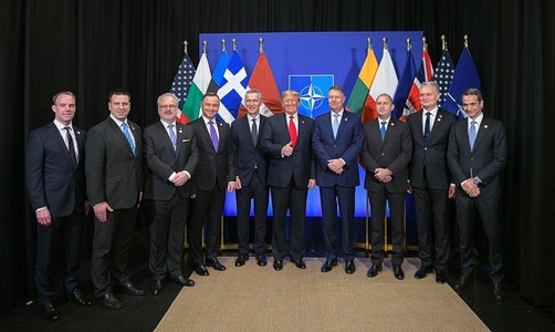 Preşedintele Klaus Iohannis, la dejunul de lucru oferit de preşedintele SUA pentru reprezentanţii statelor care alocă 2% din PIB pentru apărare - FOTO, VIDEO