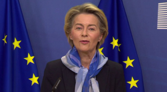 Preşedinta Comisiei Europene a mulţumit României pentru ajutorul umanitar oferit Republicii Moldova. Ursula von der Leyen: Un gest frumos de solidaritate europeană