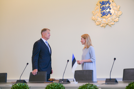 Preşedintele Klaus Iohannis a discutat cu premierul Estoniei despre intensificarea schimburilor comerciale