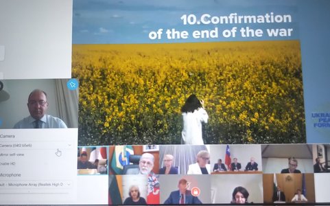 Aurescu, la reuniunea de la Jeddah: Orice viitoare pace trebuie să garanteze securitatea Ucrainei în interiorul graniţelor sale recunoscute internaţional şi libertatea sa de a-şi urma alegerile suverane, fără interferenţe