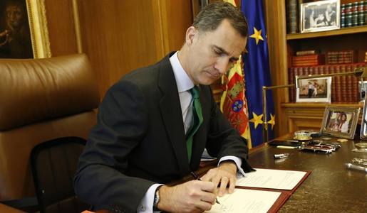 Spania: Regele Felipe a semnat decretul pentru declanşarea alegerilor anticipate