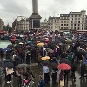 Mii de susţinători ai rămânerii Marii Britanii în UE au protestat la Londra faţă de rezultatul referendumului