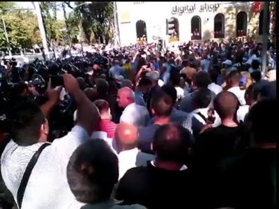 Violenţe la un protest organizat sâmbătă la Chişinău, cu ocazia a 25 de ani de la declararea independenţei Republicii Moldova
