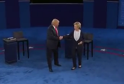Trump şi Clinton au încheiat dezbaterea prin complimente reciproce
