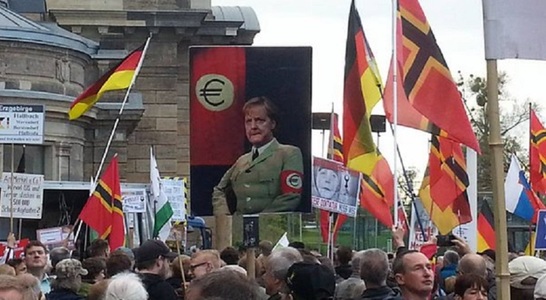 Câteva mii de persoane au marcat la Dresda doi ani de la înfiinţarea Pegida