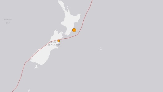 Un seism cu magnitudinea de 6,3 a zguduit coasta Noii Zeelande