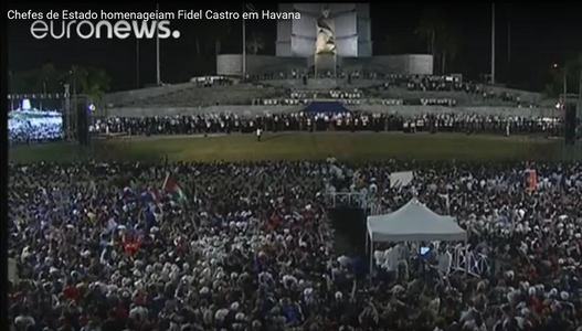 Zeci de mii cubanezi şi lideri din America Latină au participat la o ceremonie în memoria lui Castro, la Havana