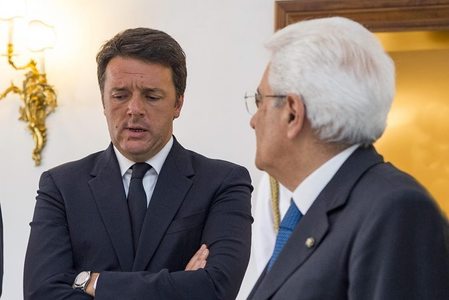 Italia: Preşedintele Sergio Mattarella îi cere premierului să-şi amâne demisia din executiv până după aprobarea bugetului