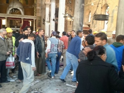 Cel puţin 22 de oameni au murit într-o explozie produsă la Catedrala Coptă din Cairo