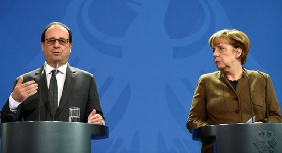 Hollande şi Merkel se pronunţă în favoarea unei prelungiri a sancţiunilor impuse Moscovei în criza din Ucraina
