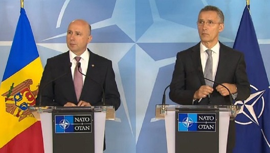 R. Moldova: Premierul Filip a discutat cu Stoltenberg despre măsurile care vor facilita deschiderea Oficiului NATO de la Chişinău