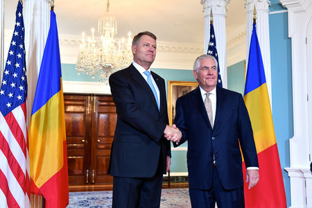 Preşedintele Klaus Iohannis s-a întâlnit cu secretarul de stat Rex Tillerson la Washington