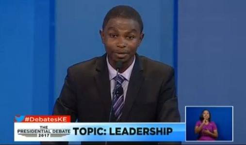 Un singur candidat pentru poziţia de vicepreşedinte s-a prezentat la o dezbatere electorală înainte de alegerile din Kenya