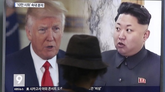 Trump avertizează Coreea de Nord că ”toate opţiunile sunt pe masă” şi o acuză că-şi sfidează vecinii, ONU şi lumea