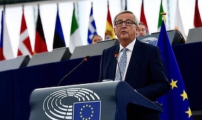 ”Europa se va asigura că noi vom face planeta măreaţă din nou”, îl ironizează Junker pe Trump în discursul despre ”starea Uniunii”